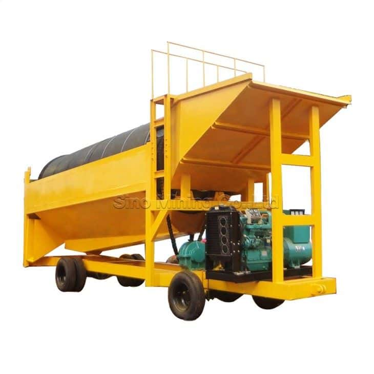 Mobile Trommel Gold Wash Plant Machine